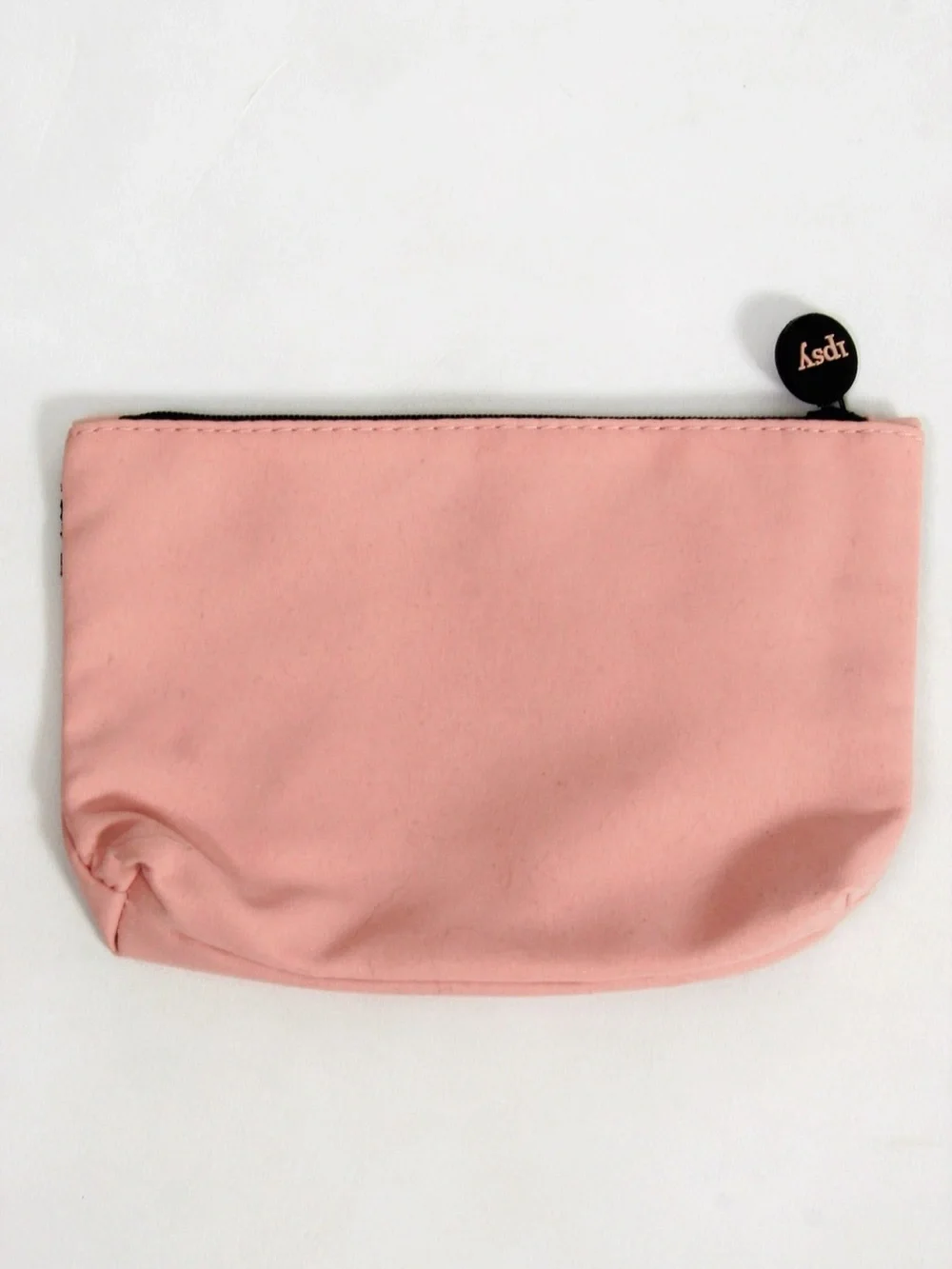 Ipsy Pink Lace Makeup Bag Cosmetic Pouch Zip Clutch Travel Case Like New